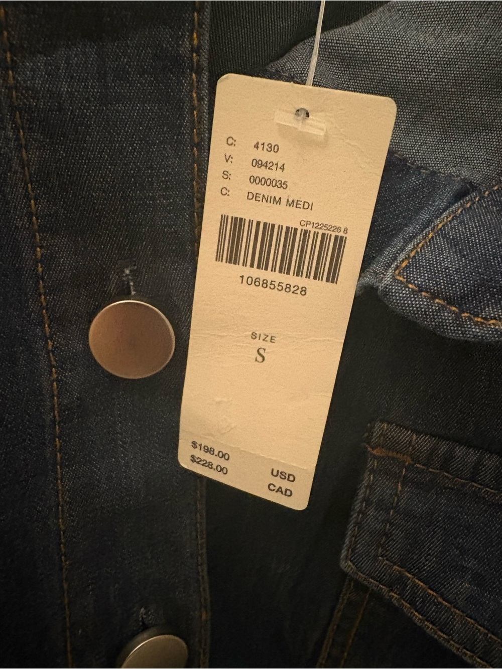 EXQUISE LONG-SLEEVE DENIM MINI DRESS - Picture 11 of 15